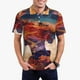thumbnail image 1 of Balery Cultural Silhouette Journey Camisa Polo de Hombre con Estampado, de Manga Corta y Tejido Medio, Camisa Tipo Golf Polo-Small, 1 of 6