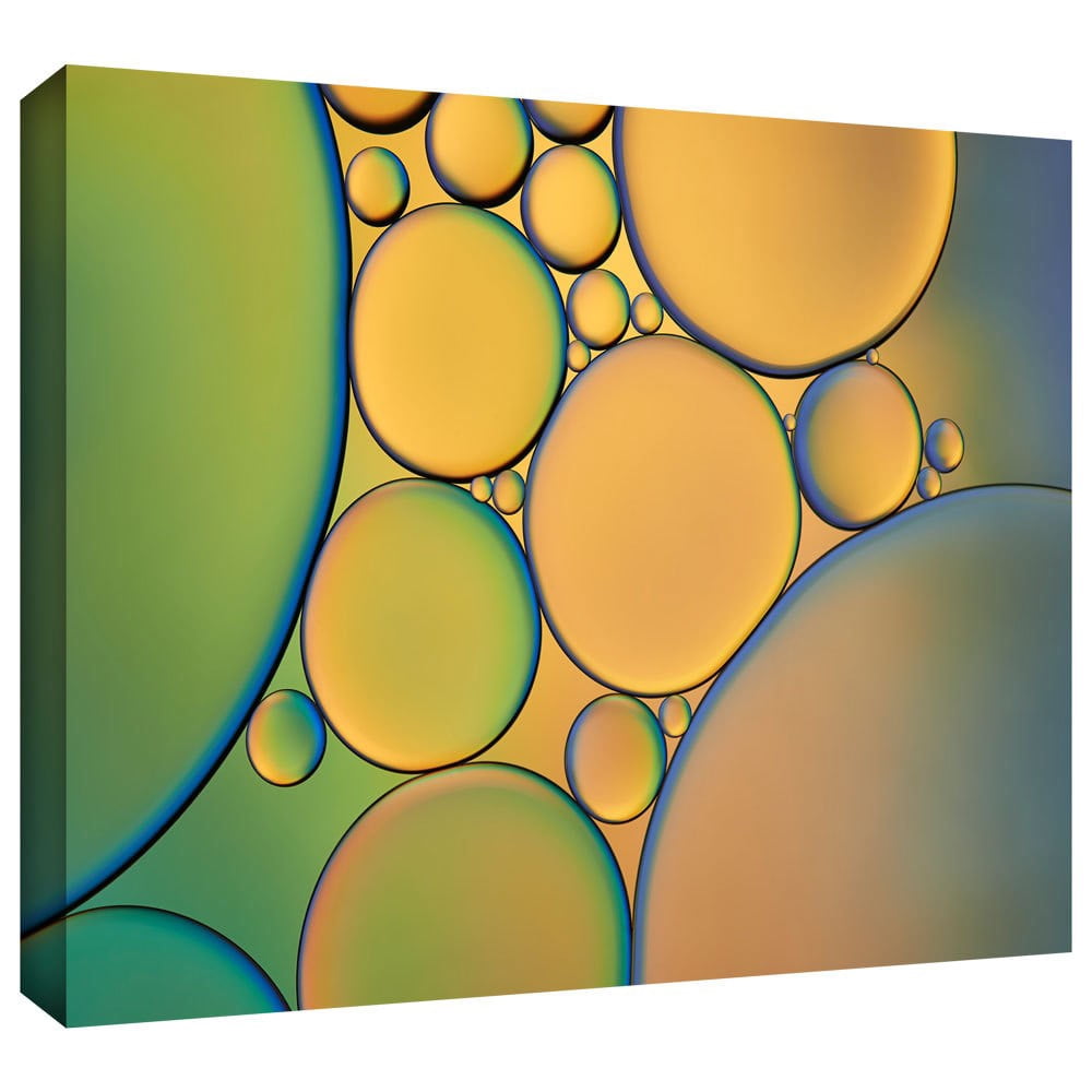 ArtWall Cora Niele "Orange Green" Gallery-Wrapped Canvas