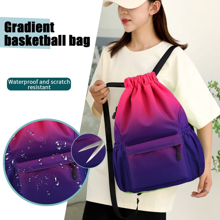 Quaouag Waterproof Drawstring Bag, Gym Bag Sackpack Sports  display picture 3