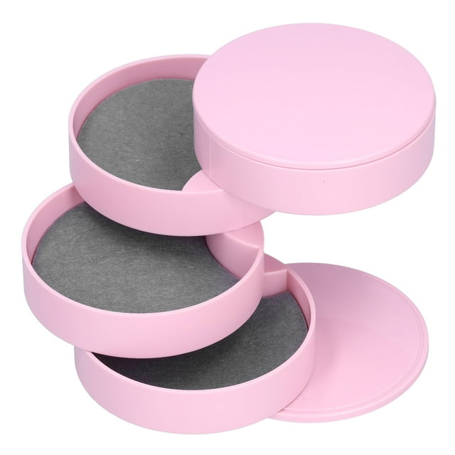 Jewelry Box,MultiLayer Jewelry Box Dustproof Ornaments Supplies Rotating Jewelry Case Enhanced Durability