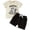 DA-Beige, variant on mgoYE Baby Boy Clothes 12-18 Months Toddler Baby Boy Summer Clothes Boys Outfit Letter Print Short Sleeve T-Shirt Tops   Shorts Set(Coffee,12-18 Months)