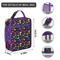 thumbnail image 3 of Elephant Insulated Lunch Box Teen Reusable Lunch Bag with Side Pocket Lunch Box Containers Office Beach, 3 of 6
