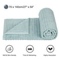 thumbnail image 4 of PiccoCasa 2 Piece Bath Towels 27"x54" 510GSM Thick Oversized Absorbent Spa Blue, 4 of 7