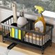 thumbnail image 1 of Kitchen Sink Organizer, Sponge Holder, Countertop with Removable Drain Tray with Diverter Drainage (Black), 1 of 5