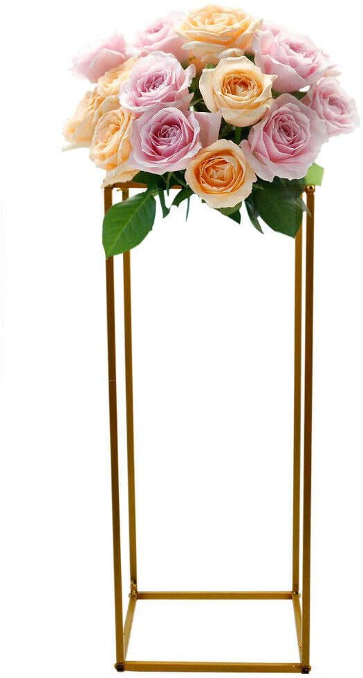 Details about   4Pcs Wedding Flower Stand Metal Vase Stand Floor Column Floral Rack 15/23in