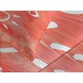 thumbnail image 4 of Ambesonne Chill Quilted Bedspread Set 3 Pcs, Brushstrokes and Life Message, Queen Size, Dark Coral White, 4 of 5