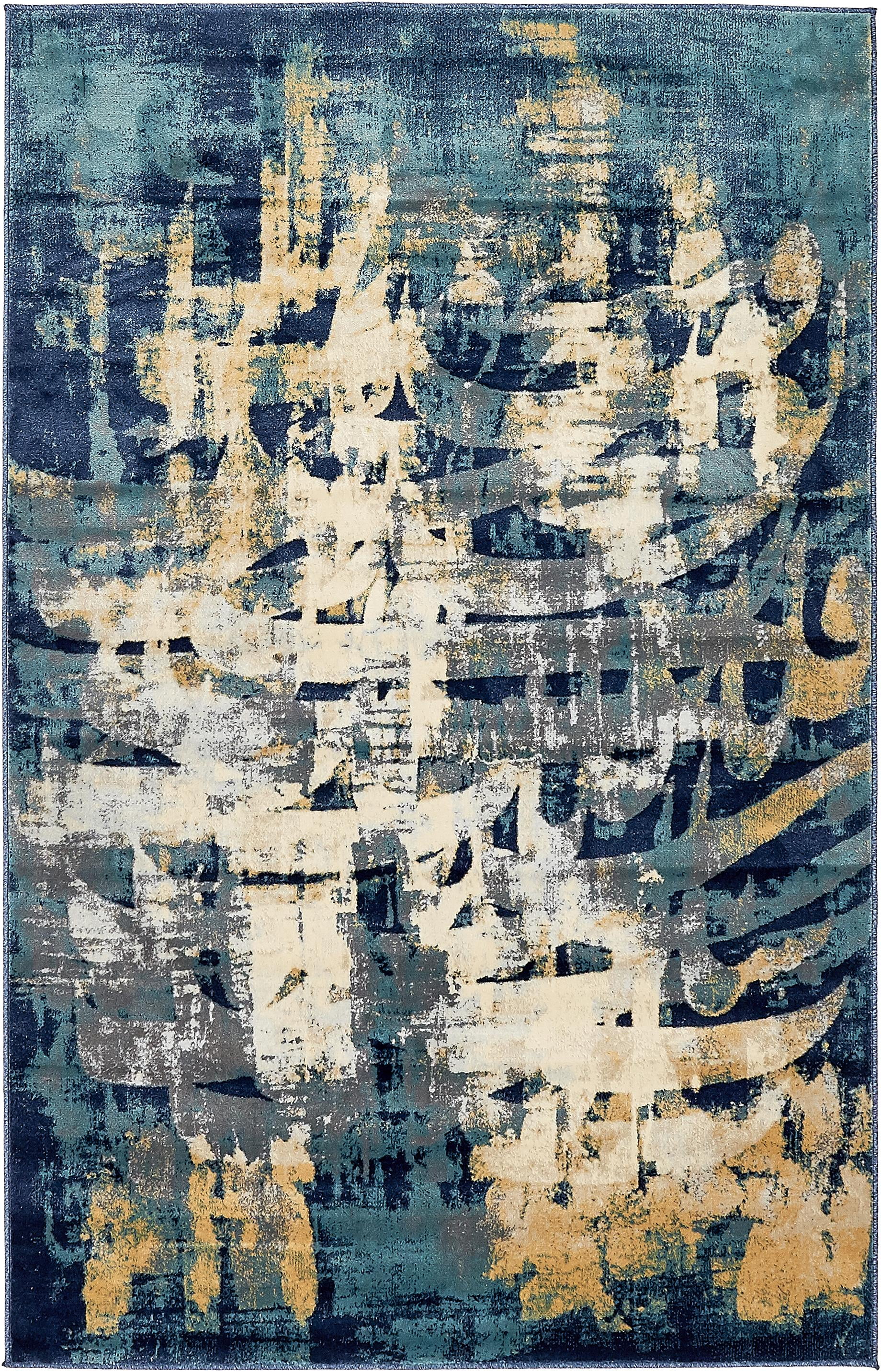 Unique Loom Mosman Mystic Modern Abstract Area Rug or Runner