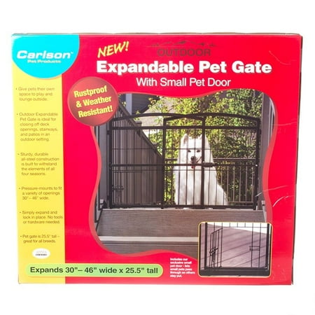 carlson pet gates carlson weatherproof outdoor expandable gate with