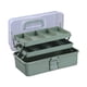 thumbnail image 3 of Caja de almacenamiento de 3 capas, plegable, para arte, con compartimentos versátiles. Verde, 3 of 9