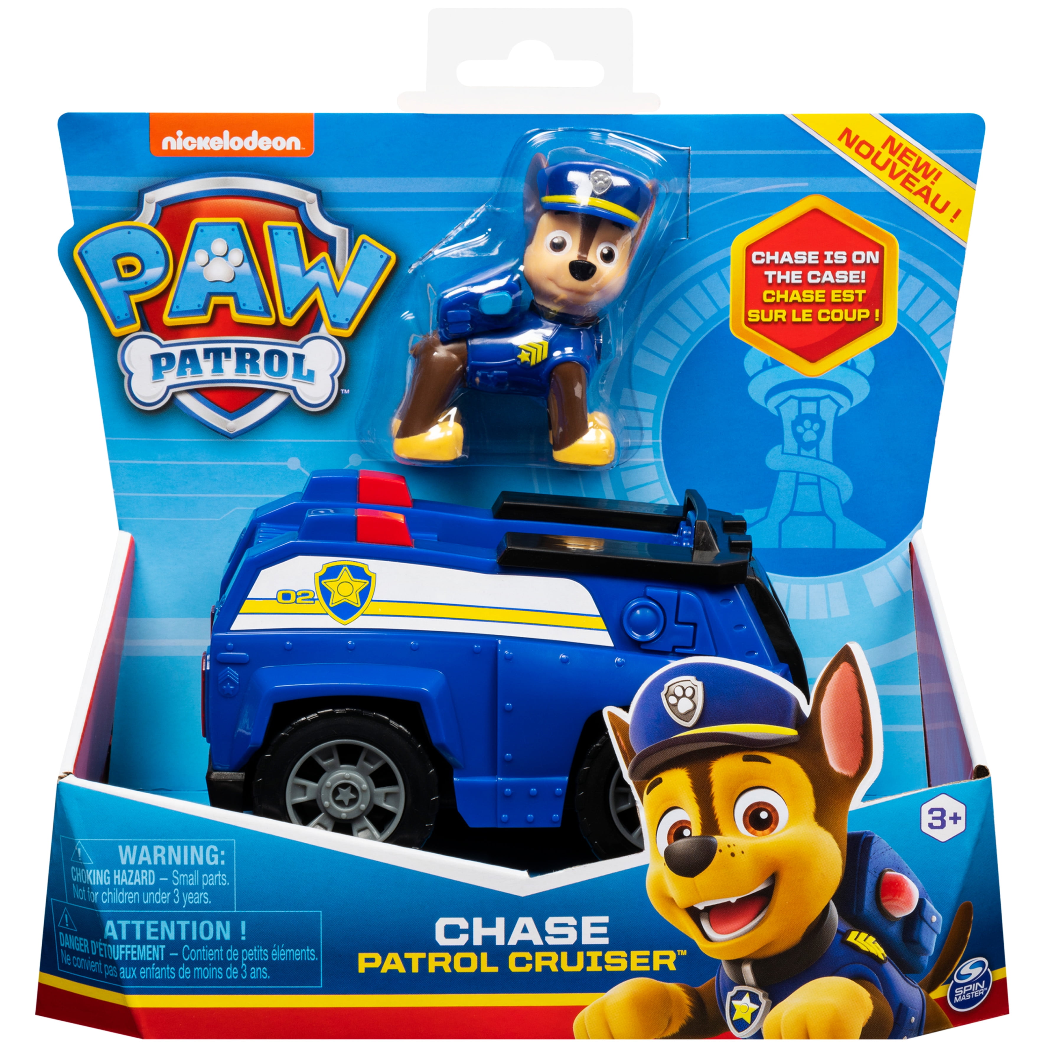 Insecten tellen Vul in schuur PAW Patrol, Chase's Patrol Cruiser Vehicle with Collectible Figure -  Walmart.com