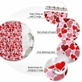 thumbnail image 6 of Valentines Waterproof Fabric Shower Curtain, Red Pink Love Heart Waterproof Fabric Shower Curtain for Bathroom Curtains Bathtubs Hotel Washable Shower Curtains with 12 Hooks Stall 54x78in, 6 of 8