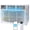 with WiFi, variant on 12000 BTU Window Air Conditioner with WiFi, Smart Window AC Unit with Remote & App Control, Timer Function & Easy Install Kit, for Rooms Up to 550 Square Feet, 115V, White