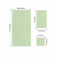 thumbnail image 4 of Sage Green Towel Set of 3, Soft Microfiber Bath Towels, Hand Towel, Washcloths, Grid Checkered Plaid Gingham Lattice Trellis Quick-Dry Absorbent Towels for Bathroom Kitchen Hotel Beach Gym Spa, 4 of 7
