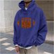 thumbnail image 1 of Sudadera con capucha para hombre, estilo casual, con cuello redondo, estampado, manga larga, blusa de poliéster, 1 of 6
