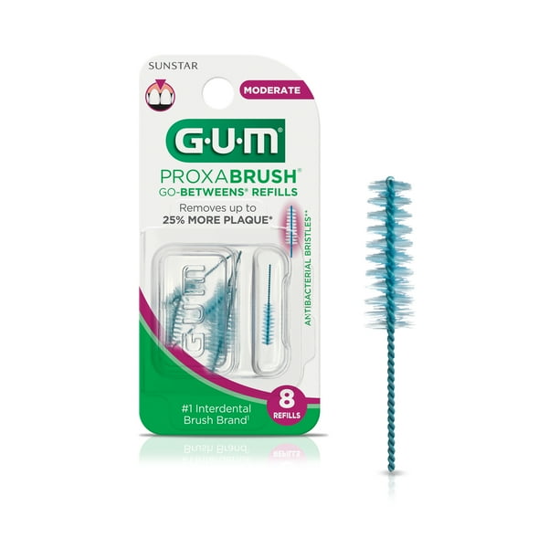 GUM GoBetweens Proxabrush Refills Moderate [612] 8 Each