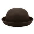 thumbnail image 2 of Bowler Hat Women, Bowler Hat Classic Roll Up Brim Panama Women Elegant Round Bucket Cap Mens Womens Coffee One Size, 2 of 9