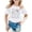 White, variant on XEGLSBU Girls Shirts Size 10-12 Dressy Girls Casual Short Sleeve Crewneck Tee Top Comfortable Basic Shirt for Children Soft Blend Apparel Girls T Shirt White Size 7-8 Years