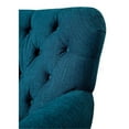 thumbnail image 3 of Bowery Hill Traditional Fabric Tufted Sofa in Dark Teal, 3 of 6