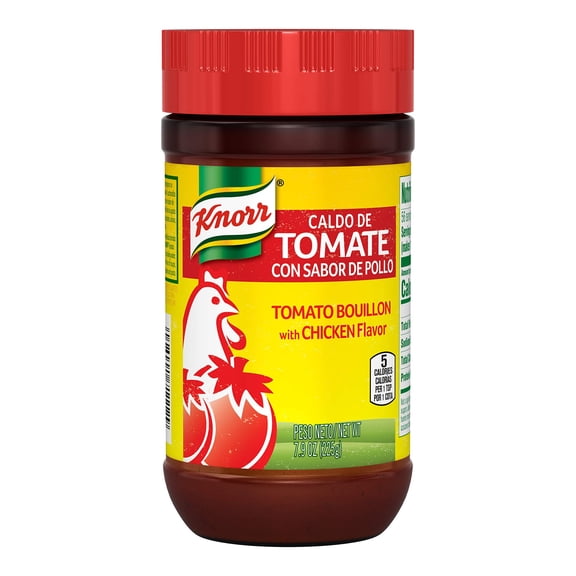 Pack of 2 - Knorr Tomato Bouillon With Chicken Flavor For Sauces, Soups And Stews Granulated Fat And Cholesterol Free 7.9 Oz Packaging May Vary