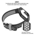 thumbnail image 3 of 2 In 1 Sweat Proof Quick Release Silicone Watch Replacement Band For Redmi Watch 3 With Soft And Breathable Material, 3 of 8