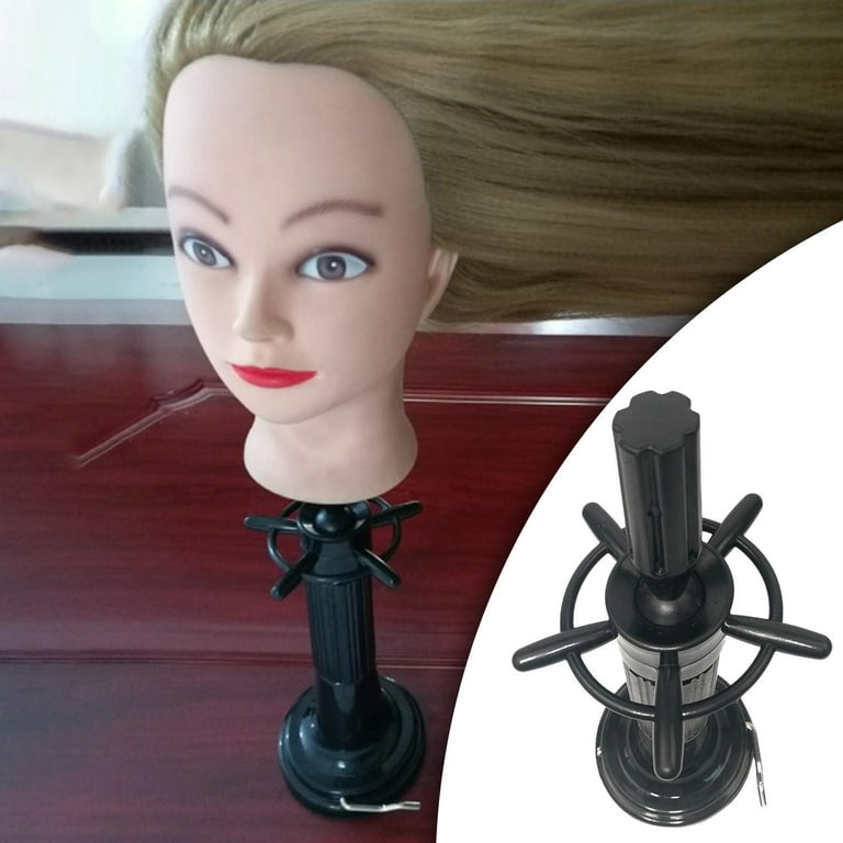 Wig Head Stand With Suction Cup/ Adjustable Swivel Handle Suction Table  Stand For Mannequin Head