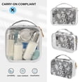 thumbnail image 5 of Grey Grapes Makeup Bags Set Travel Toiletry Bags Portable Cosmetic Bags Organizer Waterproof 2 Packs, 5 of 7