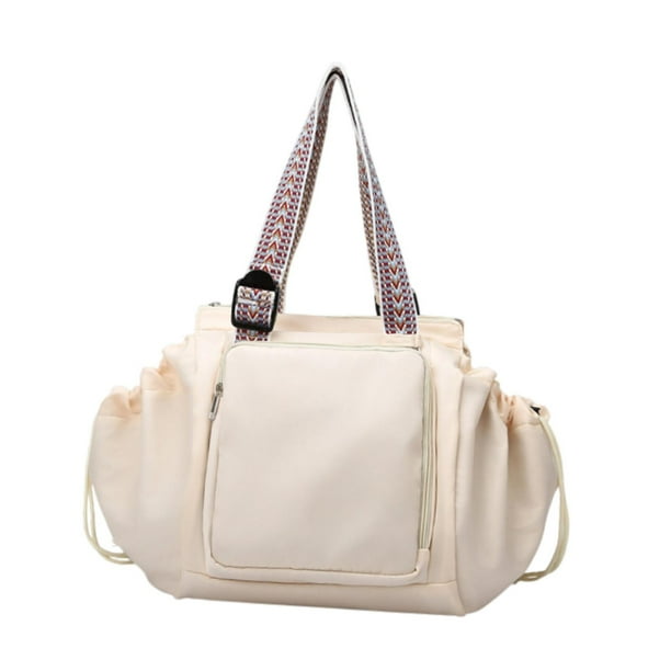 Bolsa de cuna transformable Bolso de hombro para mujeres para la fiesta deportiva Ejercicio al aire libre Beige
