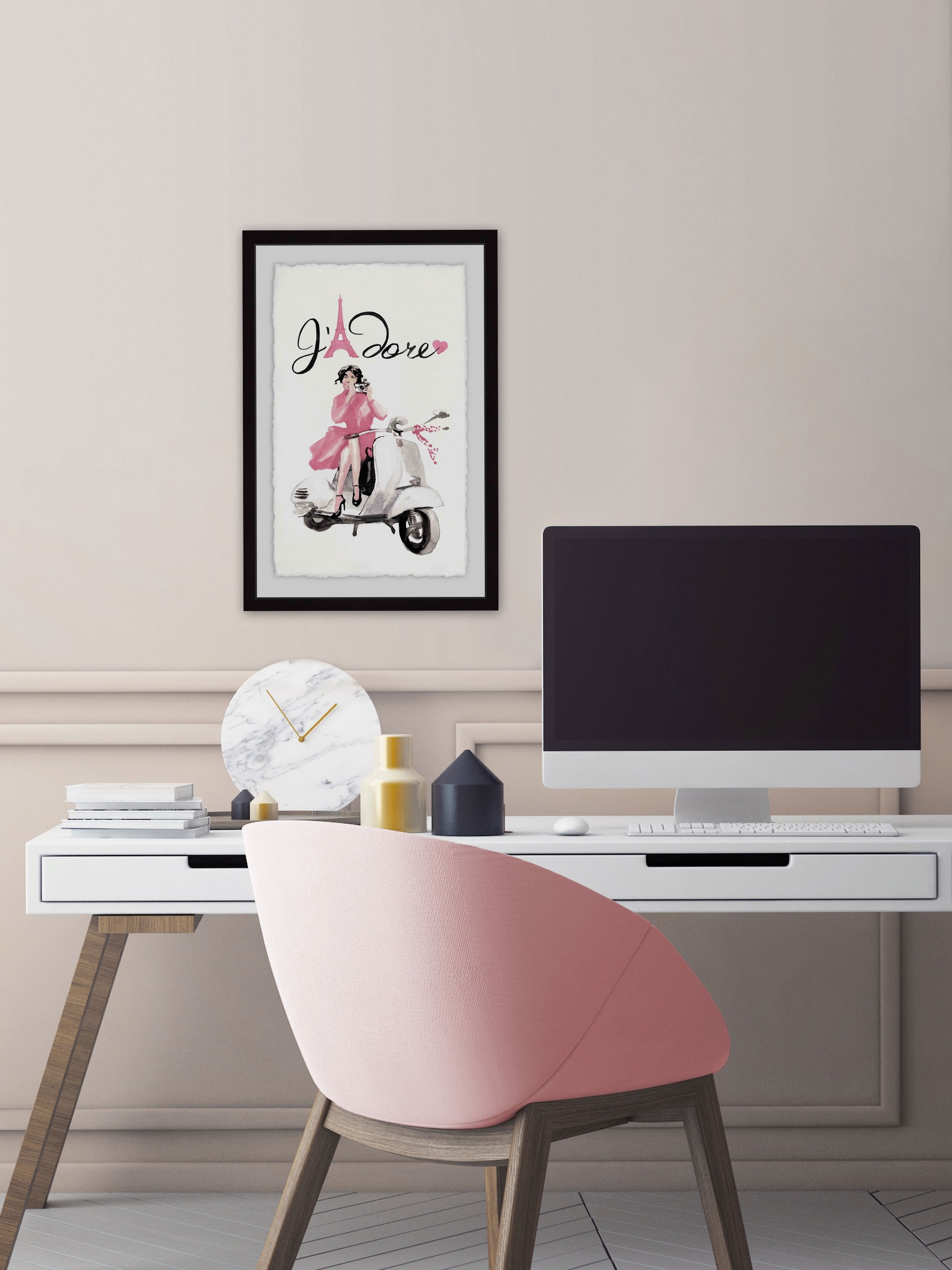 I Adore Framed Painting Print