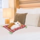 thumbnail image 5 of Simulación de animales, muñecos de peluche, juguete de gato durmiente de felpa con sonido, regalo para niños (amarillo + blanco), 5 of 8