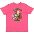 thumbnail image 3 of Inktastic I Love My Farm with Happy Farm Animals Youth T-Shirt, 3 of 5
