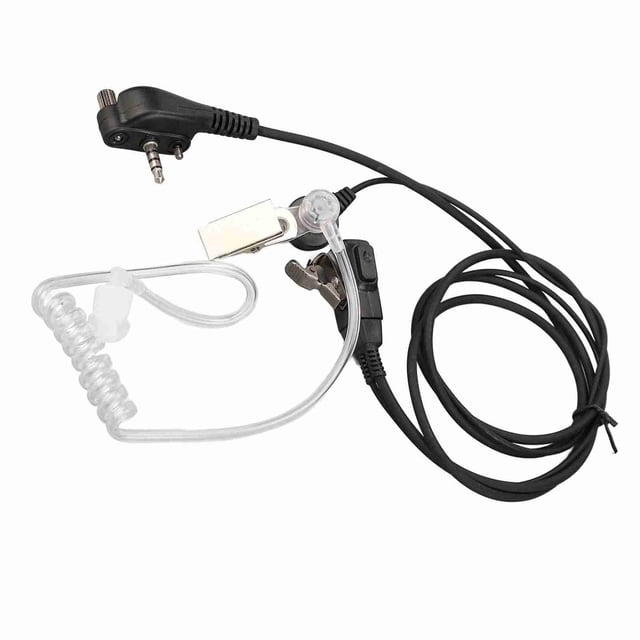 Auricular de tubo de aire, auriculares con tubo acústico pu 3,5 mm interfaz para walkie talkie para evx 534