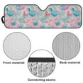 thumbnail image 6 of Uorisanigo Shell Print Windshield Sun Shade for Wrangler, Front Window Sun Visor for 2018-2025 Jeep Wrangler JL & 2/4 Door 4XE & 2020-2025 Jeep Gladiator JT, Blocks for UV and Heat, 6 of 7