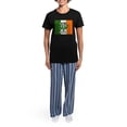 thumbnail image 4 of CafePress - Sweeney Arms Flag Women's Dark Pajamas - Women's Short Sleeve Print T-Shirt and Pants Dark Cotton Pajama Set, 4 of 7