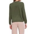 thumbnail image 3 of INSPIRE CHIC Lace Shirts for Women Button Down Long Sleeve Tops Casual Trendy Blouses XS Army Green, 3 of 6
