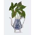 thumbnail image 2 of Fab Funky 12x14 Black Ornate Wood Framed with Double Matting Museum Art Print Titled - Chinoiserie Vase 4, With Plant, 2 of 4