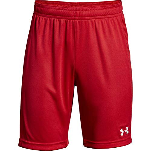 Under Armour Boys' Golazo 2.0 Soccer Shorts , Red (600)/White 