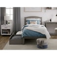 thumbnail image 5 of AFI Warren Solid Wood Twin Extra Long Bed w/ 2 Drawers in Gray, 5 of 10