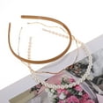 thumbnail image 3 of Accesorios para el cabello de color sólido Unique Bargains 1 Set para mujeres tono dorado caqui, 3 of 5