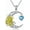 03-Mar-Daffodil, variant on Birth Flower Necklace for Women 925 Sterling Silver Crescent Moon with Birthstone 12 Month Floral Pendant Necklace Jewelry Gift for Birthday Mothers Day