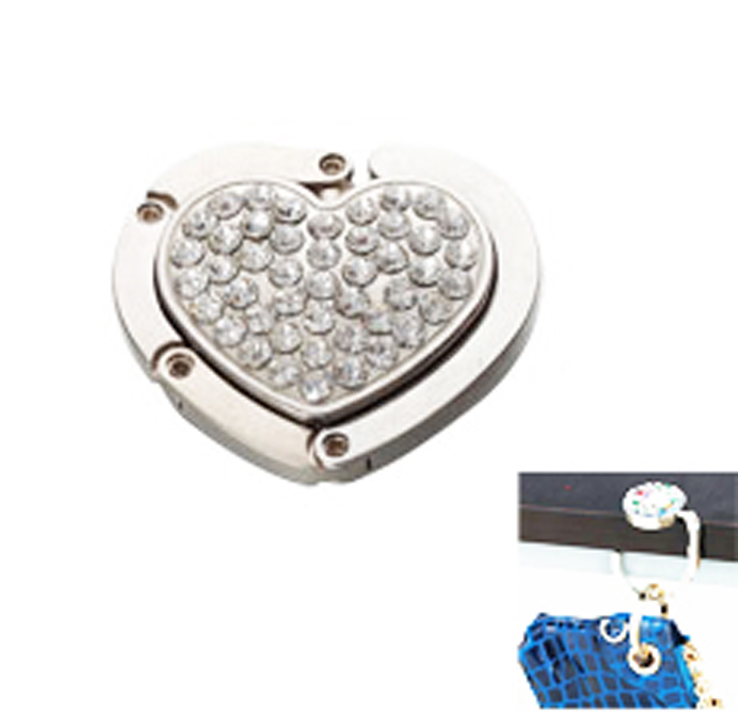 Foldable Handbag Hook Folding Handbag Purse Hanger Hook (Heart