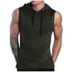 thumbnail image 1 of Camiseta con Capucha Casual Impresa para Hombres, Blusa sin Mangas con Cordón Deportivo para Gimnasio Y Desgaste Al Aire Libre, Top Atlético Transpirable, Sudadera Ligera, 1 of 5