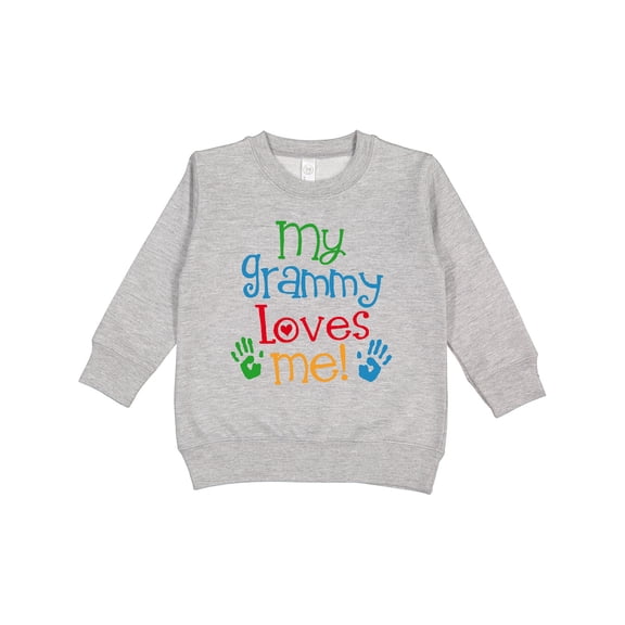 Inktastic My Grammy Loves Me Toddler Sweatshirt