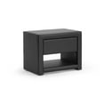thumbnail image 2 of Baxton Studio Massey Black Upholstered Modern Nightstand, 2 of 3