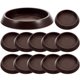 thumbnail image 2 of 12 Pcs Non Skid Rug Rubber Furniture Wheel Stopper Professional Bed Stoppers Plastic Furniture Caster, 2 of 4