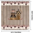 thumbnail image 2 of mvhsuoem Brown Birdhouse Polyester Shower Curtain, 72" x 72" Waterproof, 2 of 6