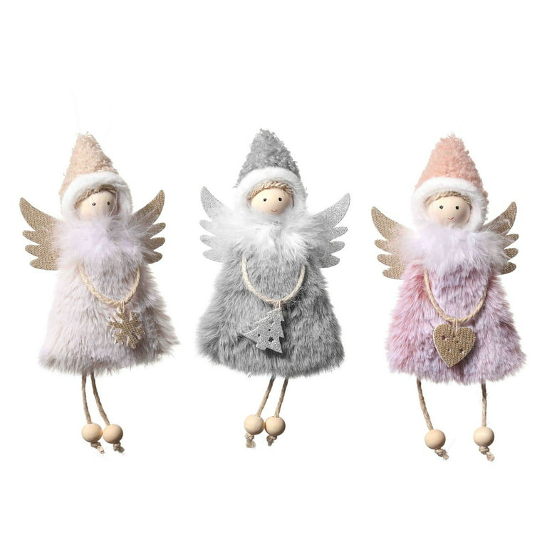 Uheoun Bulk Yarn Clearance Sale for Crocheting, Mini Cute Plush Angel Girl  Christmas Tree Pendants Ornaments Home Decoration