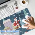 thumbnail image 4 of Long Mouse Pads for Desk,Dark Blue Christmas Santa Pattern Desk Mats on Top Of Desks, Desk Mouse Pad Extra Large with 3mm Non-Slip Base and Stitched Edge for Gaming,Office,Work,Home 31.5x11.8in, 4 of 5