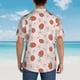 thumbnail image 4 of Balery Strawberry Floral Camisas hawaianas de manga corta para hombre, camisas playeras de corte holgado, camisas de vacaciones con botones,XX-Large, 4 of 7