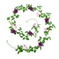 thumbnail image 1 of Guirnalda de rosas artificiales, flores de enredadera realistas, suministros de bricolaje, decoración de bodas Púrpura, 1 of 9