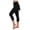 Black, variant on SBYOJLPB Women Summer Capris Pants Fashion Vacation Two Piece Underpants Skirt Sports Side Pocket Yoga Cropped Trousers